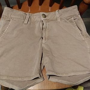 American Eagle super stretch khaki shorts